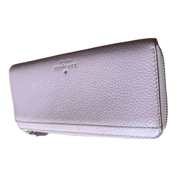 Kate Spade Dusty Pink Leather Bow Wallet - Picture 5 of 9